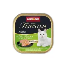 ANIMONDA Vom Feinsten Cat indyk pierś z kurczaka zioła 100g