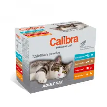 CALIBRA CAT PREMIUM ADULT MULTIPACK 12X100 G