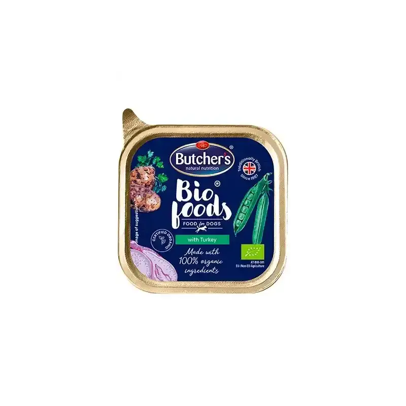 Butcher's BIO Foods Dog z indykiem 150g tacka