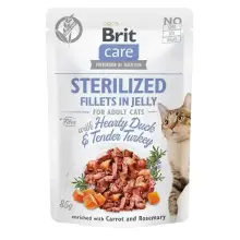 Brit Care Cat Fillets In Jelly Sterilized Duck And Turkey 85G