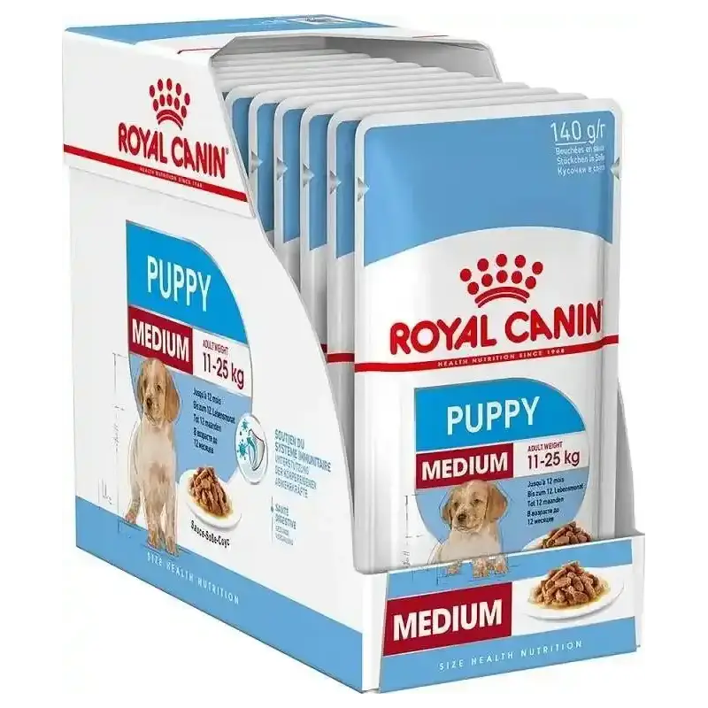 ROYAL CANIN SHN Medium Puppy w sosie 10X140g