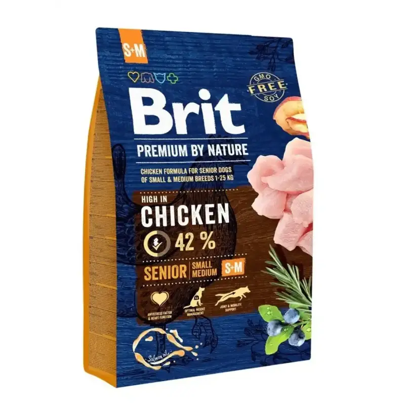 BRIT PREMIUM BY NATURE Senior Small Medium 3KG