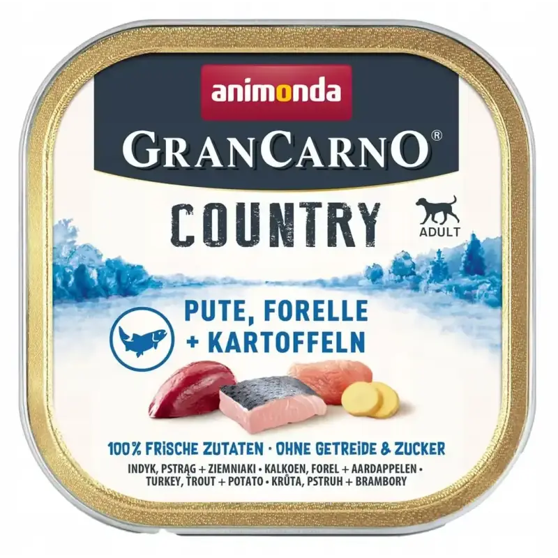 Animonda GranCarno Country indyk pstrąg ziemniaki 150g