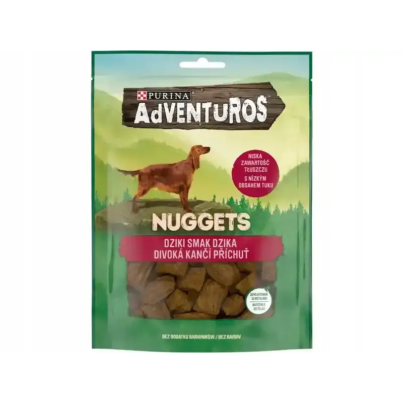 PURINA Adventuros Nuggets Dziczyzna przysmak dla psa 90g