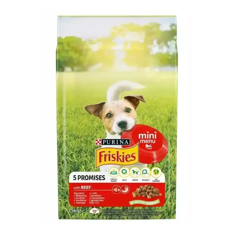 FRISKIES Mini Menu Wołowina z warzywami 1,5 kg