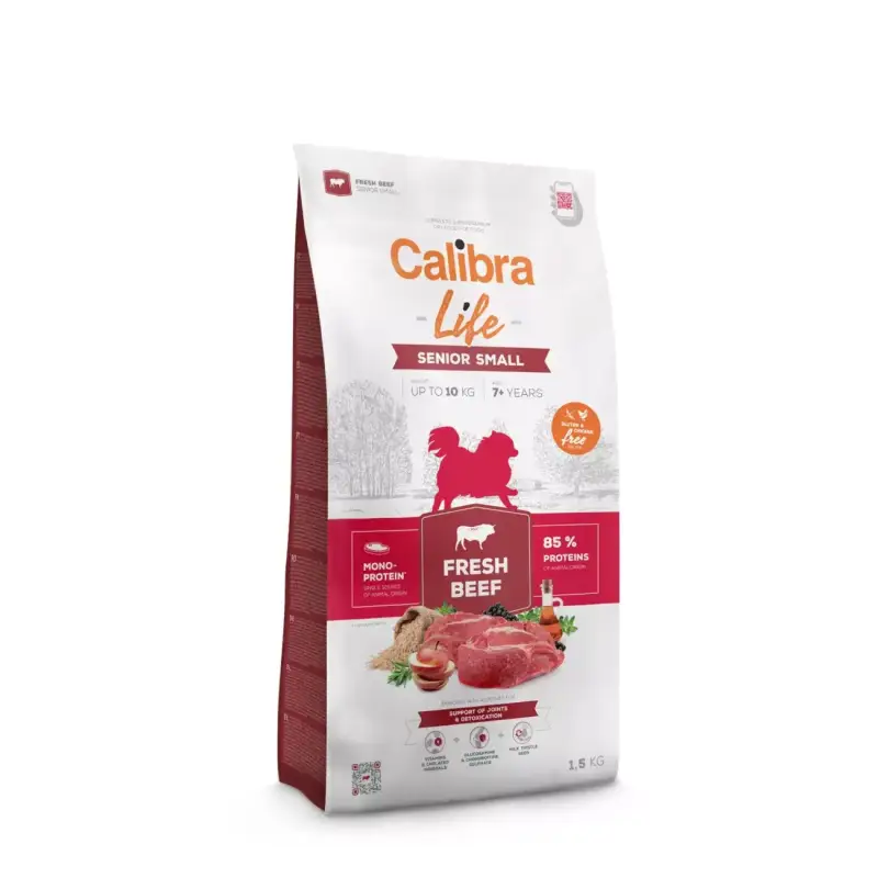 Calibra Dog Life Senior Small Fresh Beef Wołowina 1,5kg