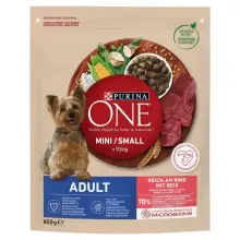 PURINA One Mini Adult Wołowina, ryż 800 g