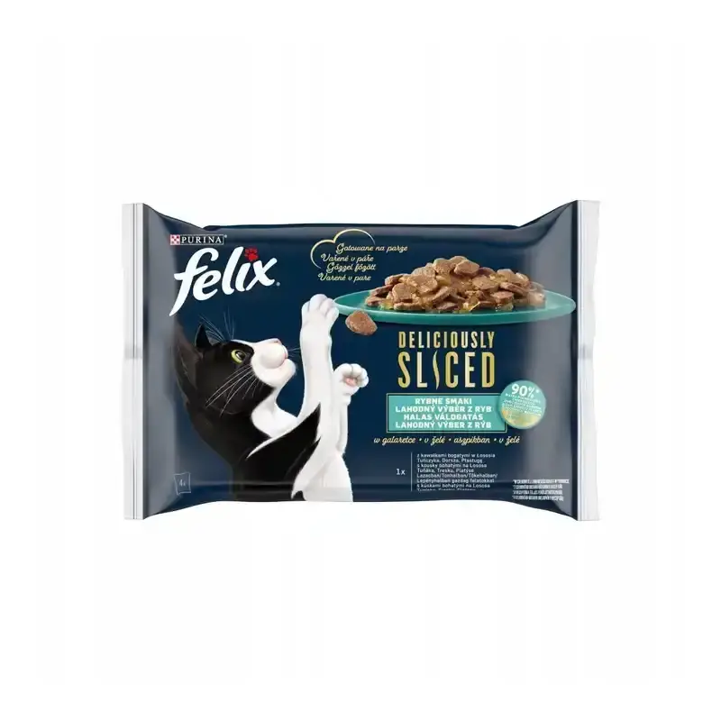 FELIX Deliciously Sliced Rybne Smaki 4x 80g