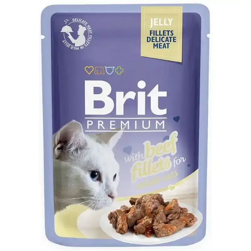BRIT Premium wołowina w galaretce 85g