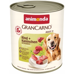 ANIMONDA GranCarno Adult wołowina, królik i zioła 800g