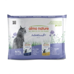 Almo Nature Cat INTESTINAL HELP Multipack ryba, drób 6x70g