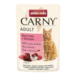 Animonda Carny Adult Cat wołowina, indyk, krewetki 85g