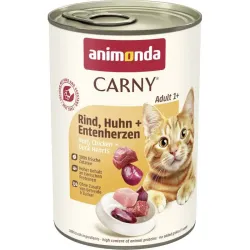 ANIMONDA Carny Adult Cat wołowina, kurczak i kacze serca 400g