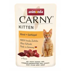 ANIMONDA Carny Kitten Pouch wołowina z drobiem 85g