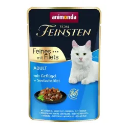 ANIMONDA Vom Feinsten Fines mit filets drób i filet z mintaja 85g