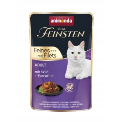ANIMONDA Vom Feinsten Fines mit filets dziczyzna, filet z indyka 85g