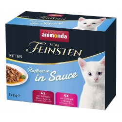 ANIMONDA Vom Feinsten Raffinesse Kitten zestaw w sosie 8x85g