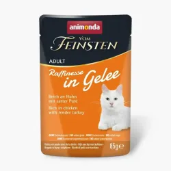 ANIMONDA Vom Feinsten Raffinesse kurczak z indykiem w galaretce 85g