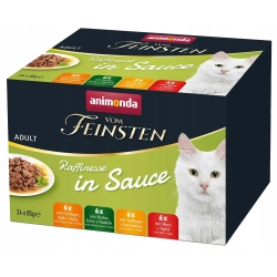 ANIMONDA Vom Feinsten Raffinesse MIX zestaw w sosie 24x85g