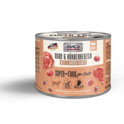 MAC's Cat wołowina, serca drobiowe 200g