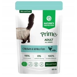 Nature's Protection Cat Skin and Coat kurczak, biała ryba 85g