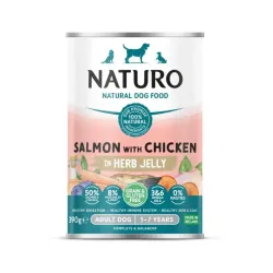 Naturo Grain Free Adult Łosoś z Kurczakiem w galarecie 390g Naturo Grain Free Adult Łosoś z Kurczakiem w galarecie 390g