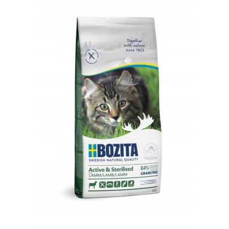 BOZITA Active & Sterilised Grain free Jagnięcina 2kg