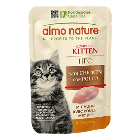 Almo Nature HFC Complete Kitten z Kurczakiem 55g