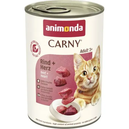ANIMONDA Carny Adult Cat wołowina i serca 400g