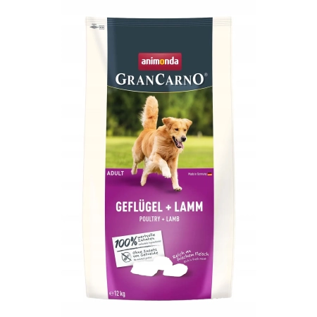 ANIMONDA GranCarno Adult drób, jagnięcina 12kg