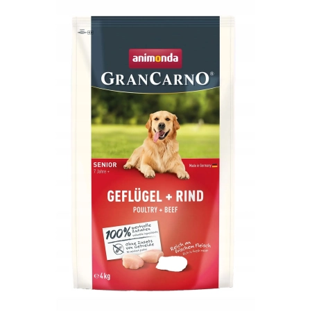 ANIMONDA GranCarno Senior drób, wołowina 4kg