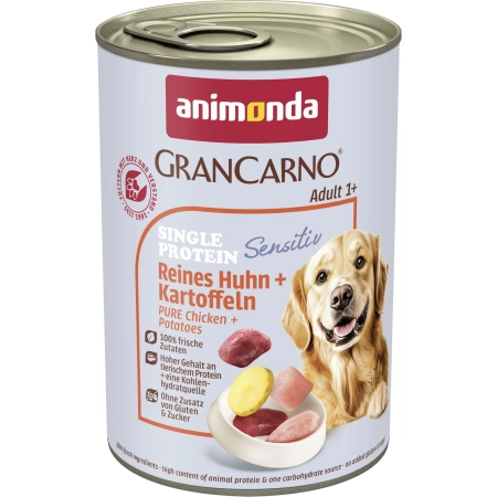 ANIMONDA GranCarno Sensitiv kurczak z ziemniakami 400g