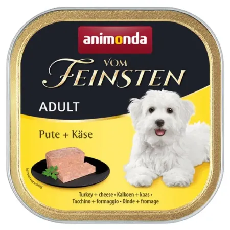 ANIMONDA Vom Feinsten Dog indyk z żółtym serem 150g