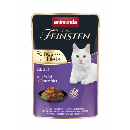 ANIMONDA Vom Feinsten Fines mit filets dziczyzna, filet z indyka 85g