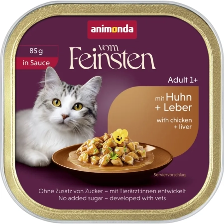 ANIMONDA Vom Feinsten kurczak z wątróbką w sosie 85g