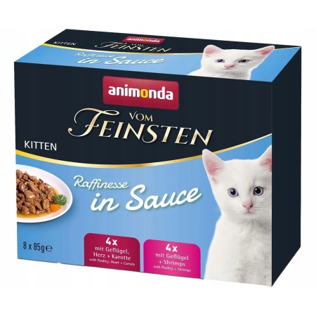 ANIMONDA Vom Feinsten Raffinesse Kitten zestaw w sosie 8x85g
