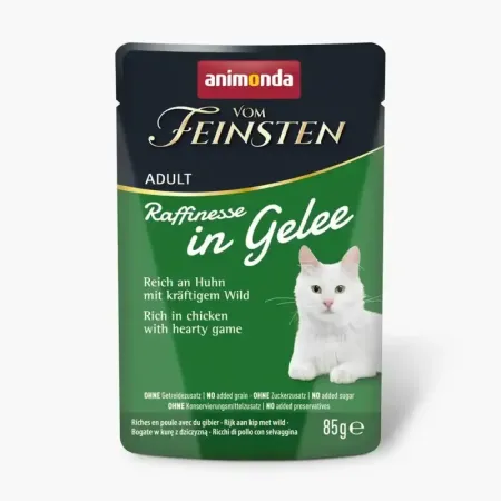 ANIMONDA Vom Feinsten Raffinesse kurczak z dziczyzną w galaretce 85g