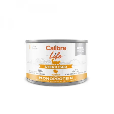 Calibra Cat Life Sterilised Indyk 200g
