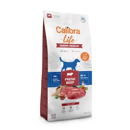 Calibra Dog Life Senior Medium Świeża Wołowina 2,5kg