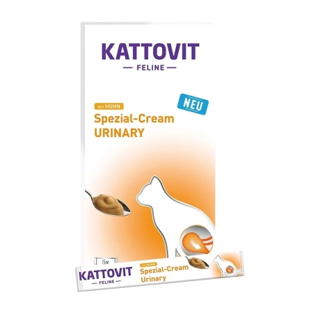 KATTOVIT PASTA URINARY CREAM Z KURCZAKIEM 6X15G przysmak dla kota