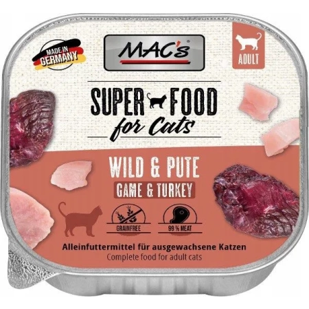 MAC's Cat tacka dziczyzna, indyk 100g