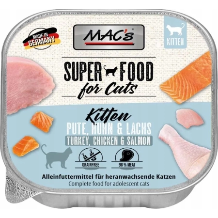 MAC's Kitten tacka indyk, kurczak, łosoś 100g