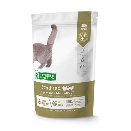 Nature's Protection Cat Sterilised drób 400g