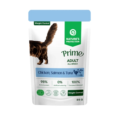 Nature's Protection Cat Weight Control Kurczak, łosoś i tuńczyk 85g