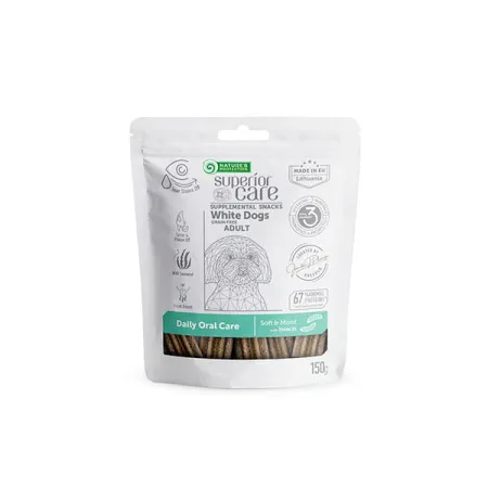 Natures Protection SC White Dogs Adult Daily Oral Care Insects 150g