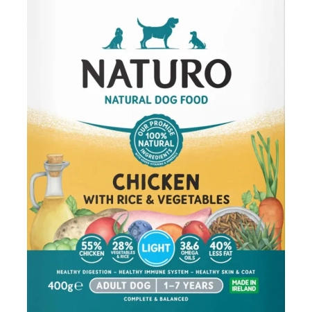 Naturo Adult Light Kurczak tacka 400g