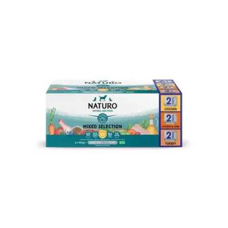 Naturo Adult Zestaw Mix Smaków dla Psa 6x400g