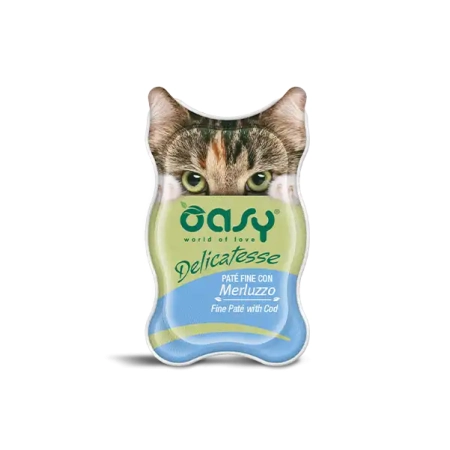 Oasy Cat DELICATESSE Fine Pate dorsz 85g