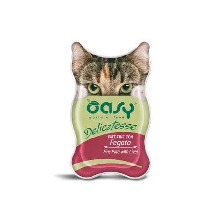 Oasy Cat DELICATESSE Fine Pate wątróbka 85g