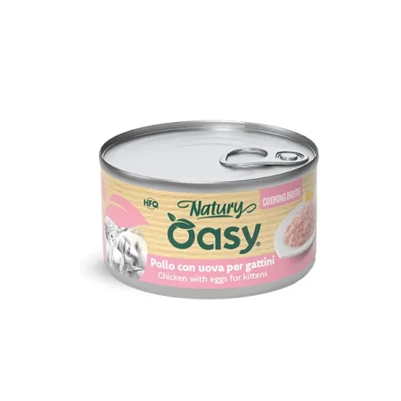 Oasy Natury Cooking Broth Kitten Kurczak z jajkami 85g